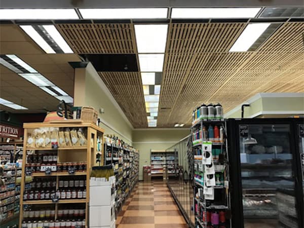 Retail store interior featuring liquor and wine displays completed by Jeff Smith Construction in Placerville, CA.