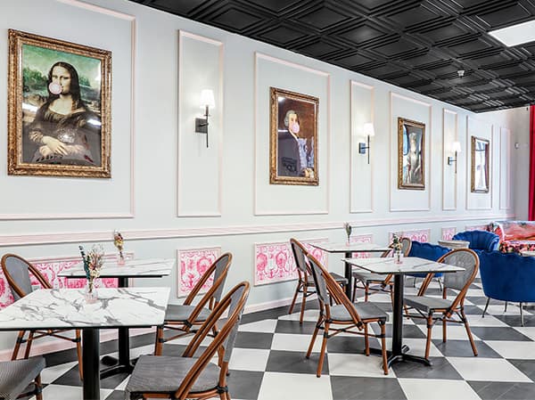 Aerial drone view of the exterior of Omakase restaurant built by Jeff Smith Construction in Granite Bay, CA.