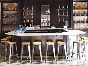 Whiskey bar remodel by Jeff Smith Construction in Folsom. HOA community facility construction in El Dorado Hills.